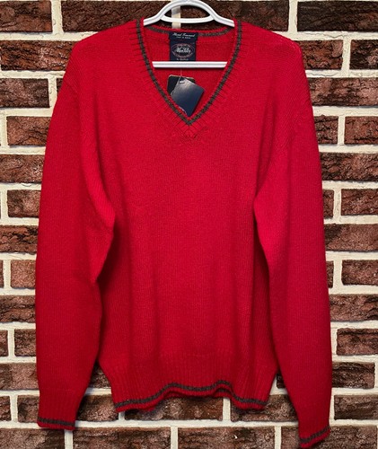 Pure Virgin Wool KNIT SWEATER Mens 