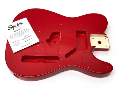 TINY CRACKS! Fender Squier Sonic TELE BODY Red Telecaster Electric Guitar