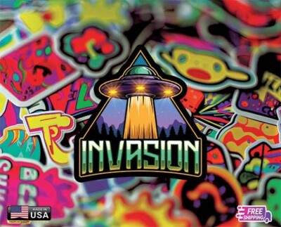 ALIEN AREA 51 NEVADA USA MAP STICKER DECAL VINYL TRUCK WINDOWS CAR FREE GIFT CAR