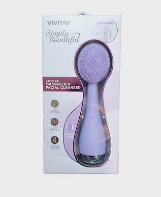 Vivitar Vibrating Massager & Facial Cleanser Purple NIB | eBay