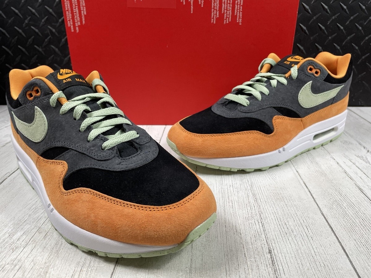 Size 11.5-New Nike Air Max 1 Ugly Duckling Anthracite/Honey Dew