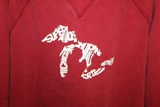 THE GREAT LAKES Hoodie Sweatshirt OUTTA TOWN Superior Michigan Erie Huron+ LARGE