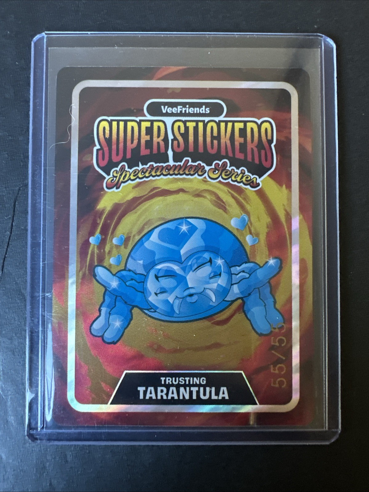 VeeFriends 2026 Trusting Tarantula Rare 55/55 Diamonds On Lava Super Stickers