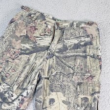 Cabela's Pants Kids 20 Green Camo Cargo Adjustable Waist Hunting Twill Outdoors