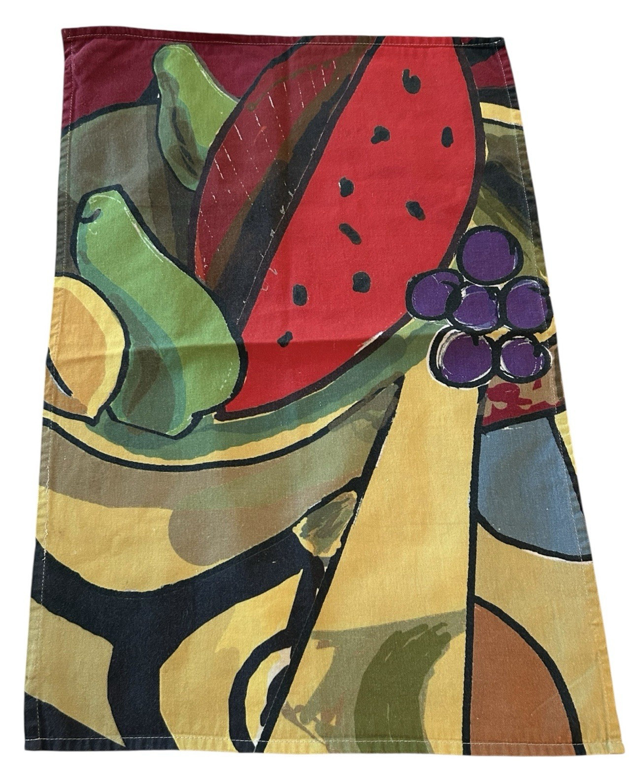 Kitchen Towel Salvador Dali Museum Colorful Fruit Vegetable USA Cotton