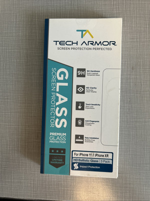 Tech Armor Screen Protector iPhone 11/XR HD Ballistic Glass