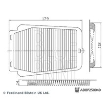 ORIGINAL® Blue Print Luftfilter, Antriebsbatteriegehäuse für Toyota PRIUS PHV