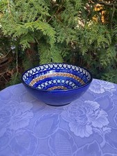 Schüssel Keramik Salat Schüssel traditionelle Lausitzer Keramik in Bunzlauer Art