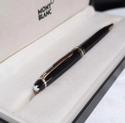 Montblanc Meisterstück 164 Ballpoint Pen Black Silver Authentic