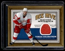 2006-07 Upper Deck Beehive Matted Materials Tomas Holmstrom Detroit Red Wings