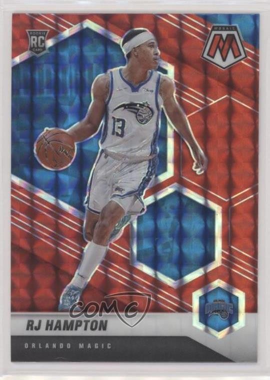 2020-21 Panini Mosaic Rookie Red Mosaic Prizm RJ Hampton #233 Rookie RC jd9