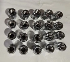 Set 20 12mm x 1.25 Closed End Bulge Acorn Lug Nut 3/4" Hex Conical Seat M12x1.25