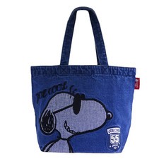 PEANUTS Snoopy Embroidered Denim Bag B4 (JOE COOL 55th Anniversary)