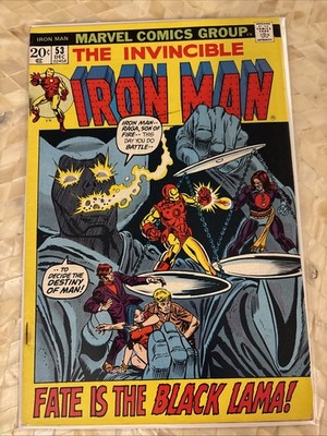 Iron Man #53 - Jim Starlin Bronze Age Superhero Vintage Marvel Comic 1972