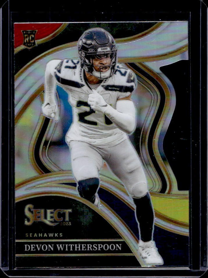 2023 Select Devon Witherspoon RC Red and Yellow Prizms Die Cut Club #273