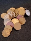 BAG of x50 1942 CIRCULATED Lincoln Wheat Penny's                        #MF-2018