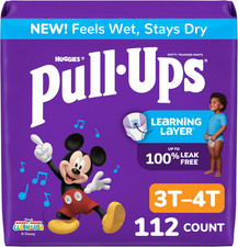 Pull-Ups Boys' Potty Training Pants, Size 3T-4T Training Underwear 32-40 Lbs ,