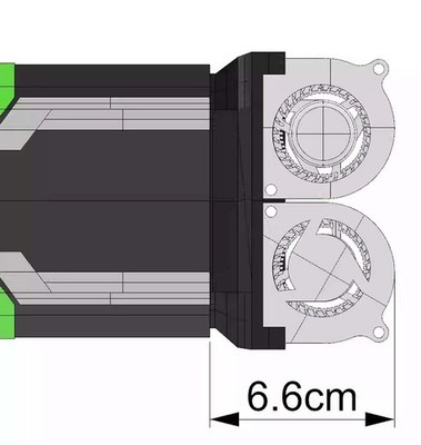 Fits Nvidia Tesla P40 M40 P100 V100 Graphics Card Dual Turbine Heat Blower fan