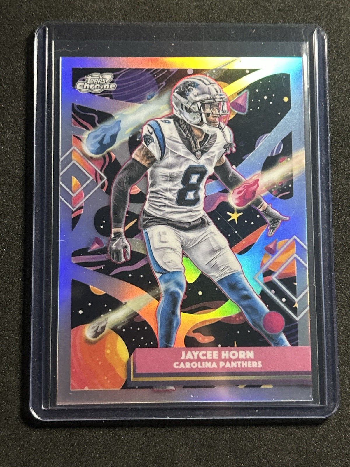 2025 Topps Cosmic Chrome Football - Refractor Jaycee Horm Carolina Panthers #15