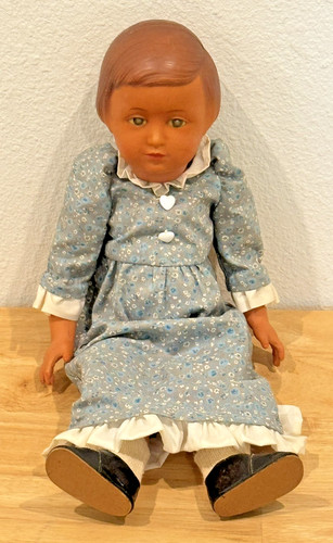 Very Rare HTF Vtg Societe Nobel Francaise SNF Celluloid String Jointed 15" Doll