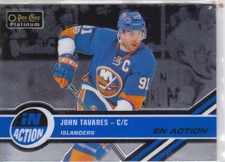 17/18 PLATINUM..JOHN TAVARES..IN ACTION..CARD # IA-20..ISLANDERS..COMBINED SHIP