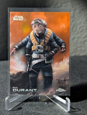 2025 Topps Chrome Star Wars Rio Durant Orange # d /25