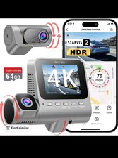 Jzones 4K 3Channel Dash Cam Front and Rear with Cabin, STARVIS 2 Sensor