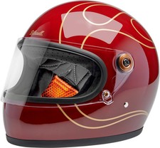 BILTWELL GRINGO S GARNET RED FLAMES SM 1003-594-502