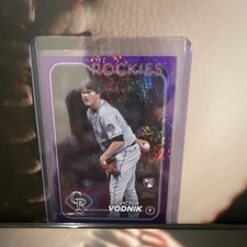 Topps 2024 Series 2 Victor Vodnik Colorado Rockies Rookie Card #607 /699. rookie card picture