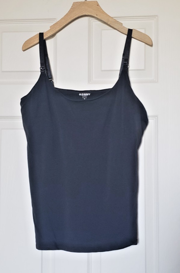 Old Navy First Layer Charcoal Maternity Nursing Cami - Size XL - EUC
