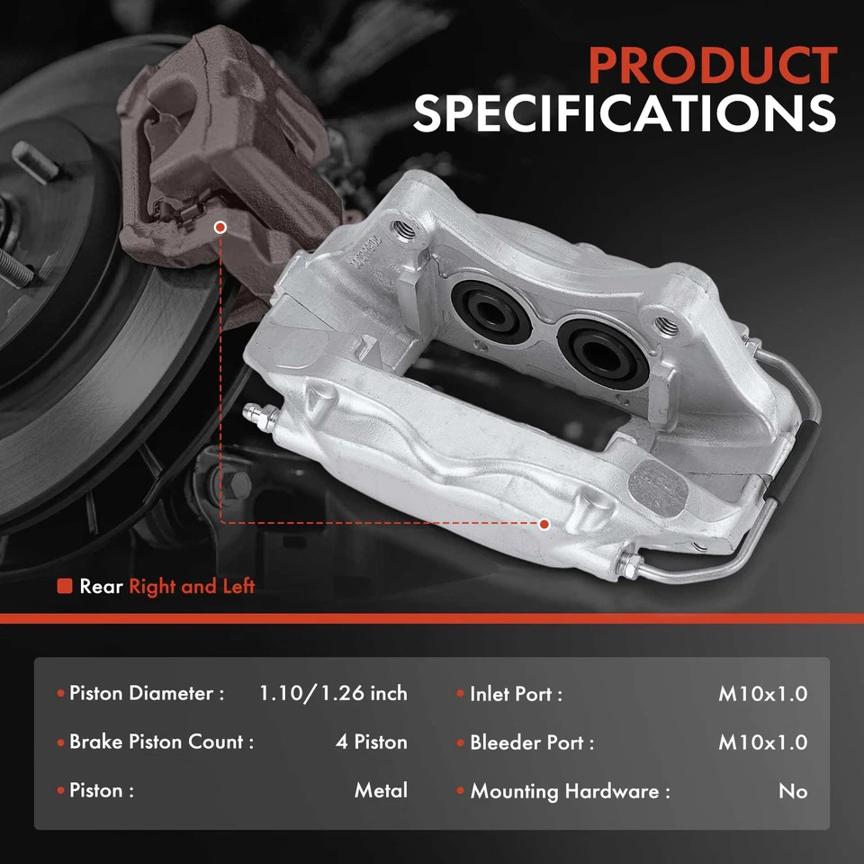 2 pinzas de freno traseras para Chrysler 300 Dodge Challenger Charger Magnum Jeep Foto 2 de 4