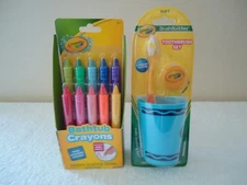 " NIP " Lot Of 2 Crayola Items,1,Bathtub Crayons,1,Brush Buddies Toothbrush Set