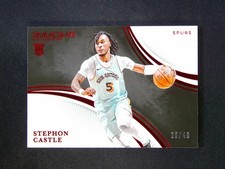 2024-25 Panini Immaculate Stephon Castle #97 RC Rookie Variation Red /49