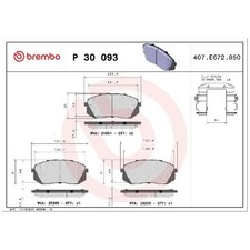 Satz Bremsbeläge Bremsklötze vorne für KIA Ceed CD Niro 1 DE Optima JF id9093