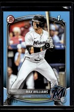 MAX WILLIAMS 2025 BOWMAN DRAFT SKY BLUE BORDER #BD-68 /499