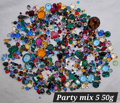 Swarovski Decor Scatter Crystals Assorted Colors & Shapes Loose Crystals Display