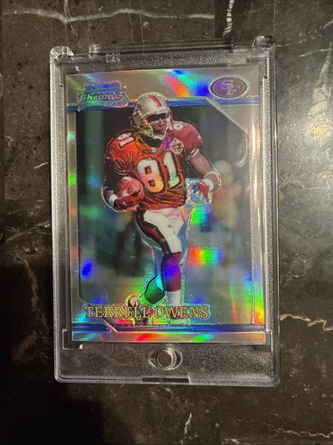 Terrell Owens #BRC10 2001 Bowman Chrome 1996 Rookie Refractor card