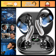 Real-Time AI Translation Earbuds - 198 Languages, 60H Playtime, Bluetooth 6.1, C