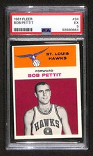 1961 Fleer #34 Bob Pettit HOF  PSA 5 EX C104194