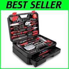 Toolbox with 325-Piece General Household Tool Kit