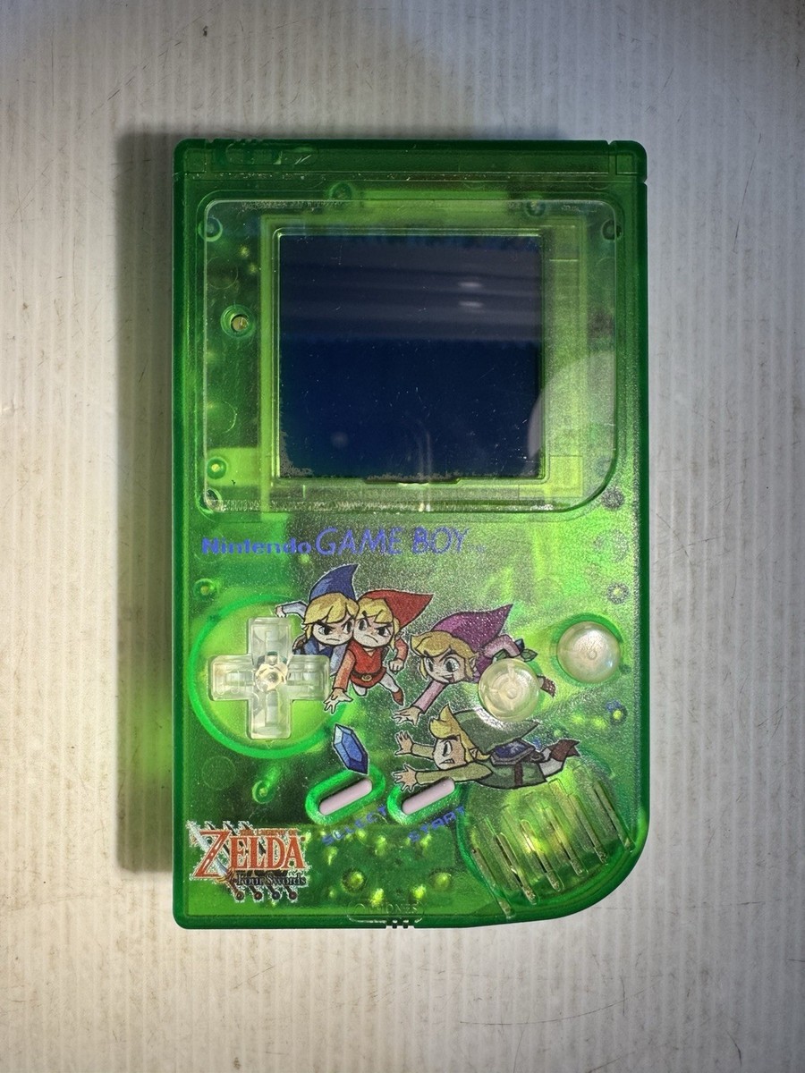 Nintendo Game Boy DMG - Backlit LCD - Custom Zelda Shell - Tested