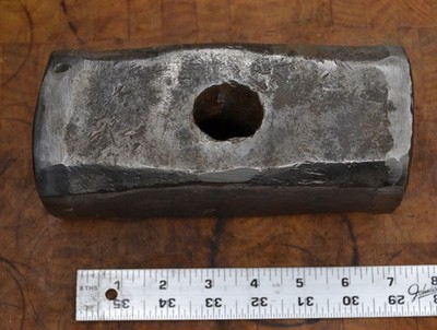 Huge Vintage Blacksmith Made Sledge Hammer Head 18lbs 4.6oz Good Shape