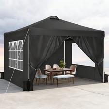 Pop Up Pavillon 3x3m Wasserdicht Faltpavillon Gartenpavillon Zelt mit 4 Sandsack