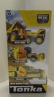 Tonka Toy Metal Movers - Three Piece Set -Dumptruck,  Front Loader,  Bulldozer