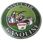Sinclair Gasoline Vintage Porcelain Signs - Flintstones Dino Gas Station Signs