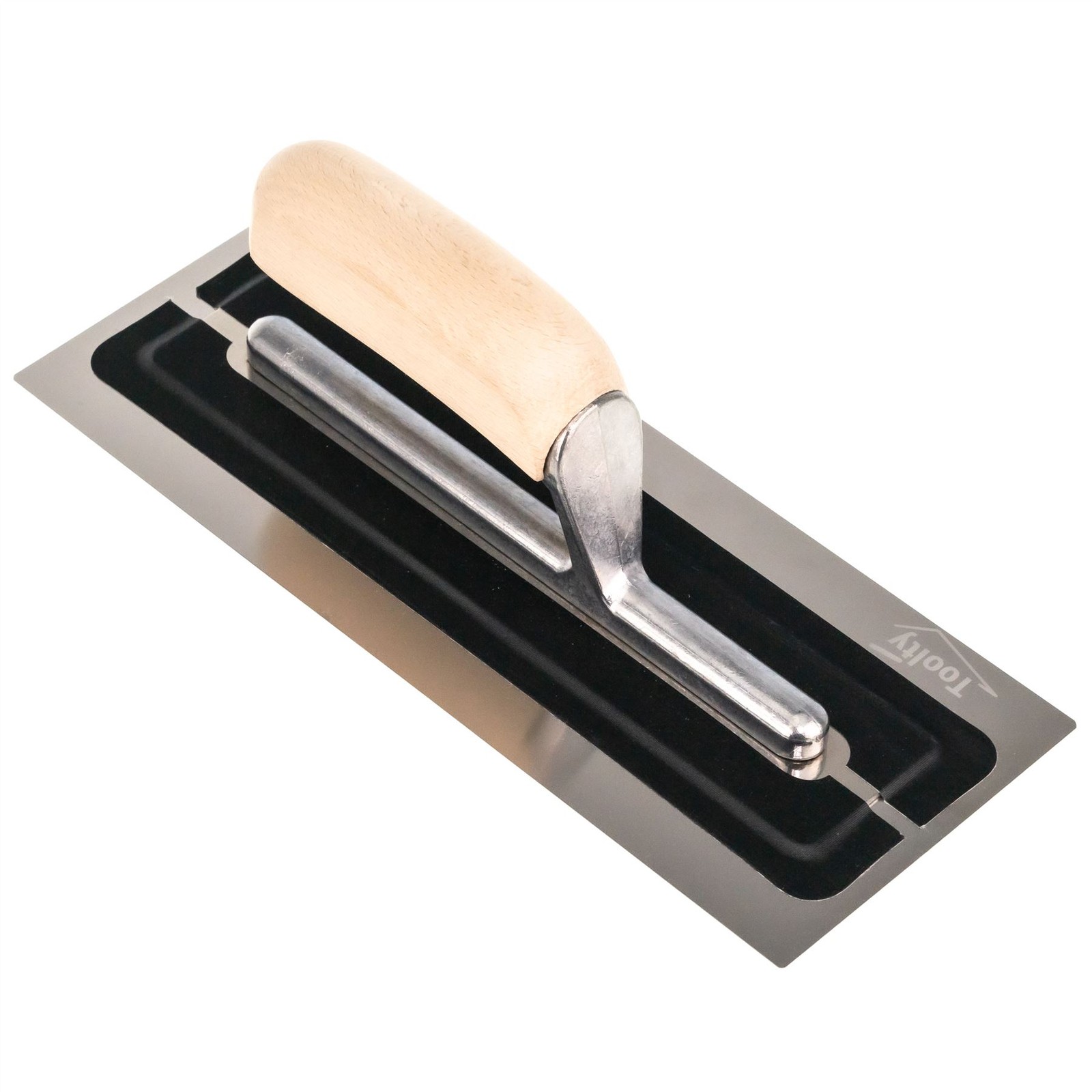 TOOLTY Super Flexible Plaster Stainless Steel Trowel Wooden Handle - 11 inch - Image 3