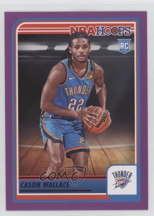 2023-24 Panini NBA Hoops Rookies Purple Cason Wallace #252 Rookie RC 17wc