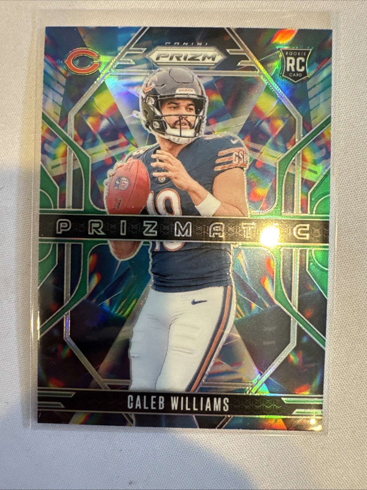 2024 Panini Prizm - Prizmatic Caleb Williams #1 Green Prizm (RC)
