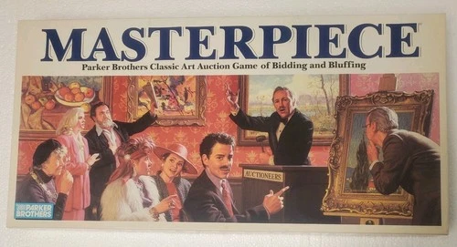 1987 Masterpiece Art Auction Board Game Parker Brothers Vintage - Complete