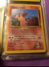 1st Edition Blaine's Vulpix 65/132 Gym Heroes Set Pokémon Card 2000 WotC Vintage